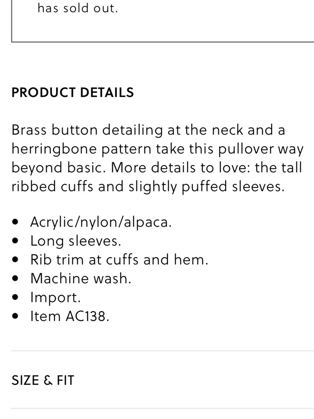 JCREW Button-detail mockneck sweater in herringbone size medium